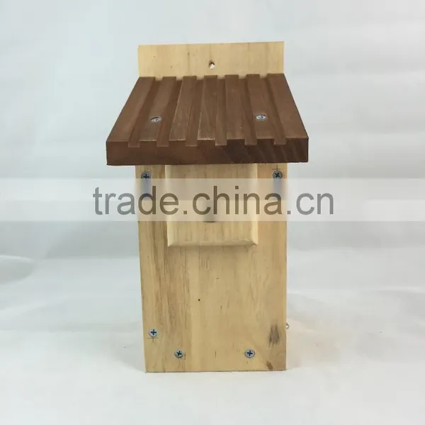 New Designed Unfinished Environmental Wooden Bird House Wholesale photo-4
