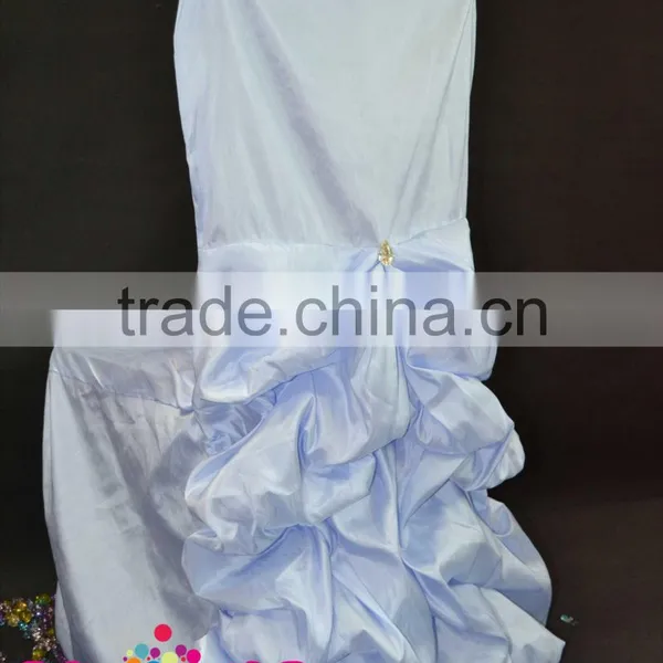 Baby Blue/round Back/banquet Chair Cover for Sale photo-2