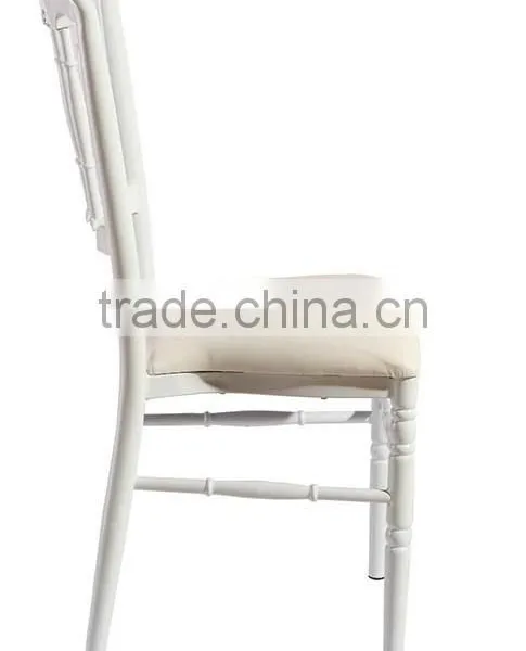 Wholesale Quality Stackable White Aluminum Napoleon Chair QL-D908 photo-3
