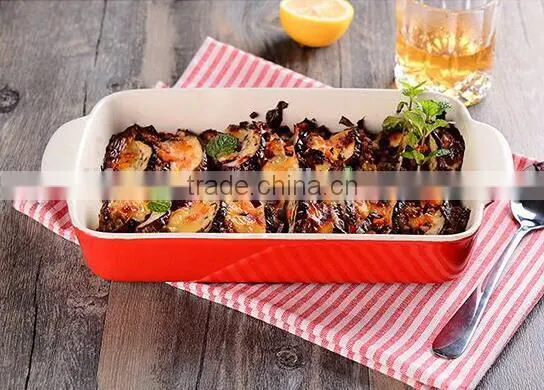 2017 Colorful Glazed Stoneware Baking Pan Dishes Custom Ceramic Bakeware Sets photo-4