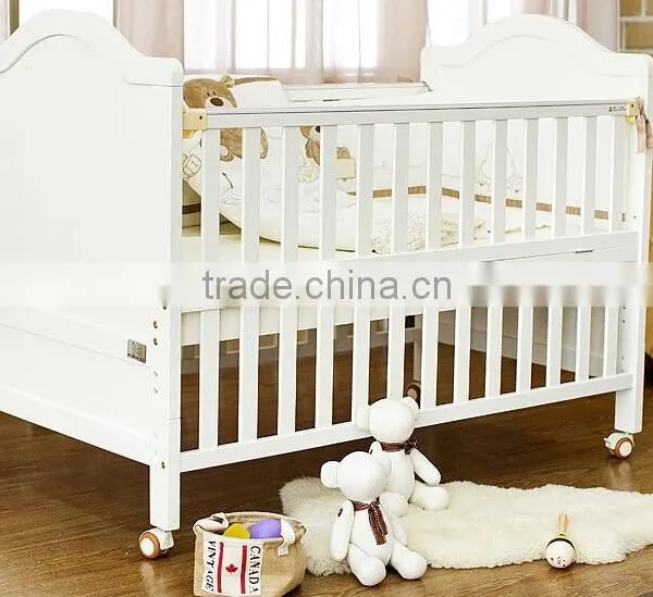 Antique Pure White Solid Wood Teenage Bed, Solid Wood Convertible Kids Bed With Toddlers BF11-08053a photo-2