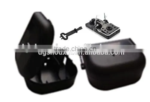 Small Black Bait Station Rat Box Mouse Trap SX-5025 photo-3