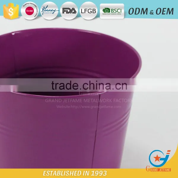 Metal Unique Powder Coated Colourful Flower Colorful Pots Colorful Garden Pots photo-5