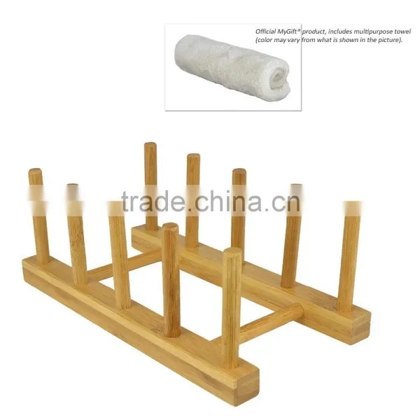 Eco Friendly Bamboo Wood Dish Drying Rack photo-4