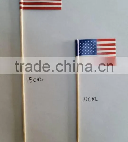 10cm Long Hanbuger Decoration Flag Toothpicks photo-3