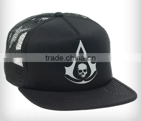100% Polyester Black Foam And Mesh Sublimation Trucker Cap photo-3