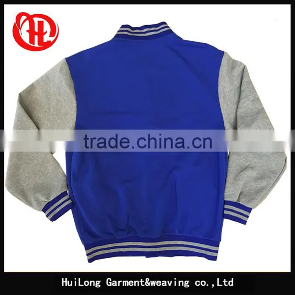 2017 Top Popular Wholesale Men Fleece Varsity Jacket Baseball Uniform photo-4