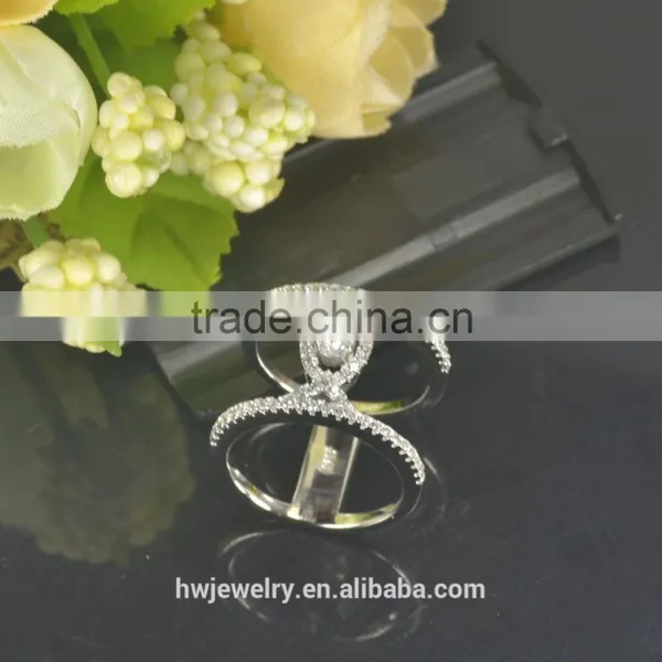 Fashion Sterling Silver Rings With Main Stone Oval Shape 6*4mm photo-2