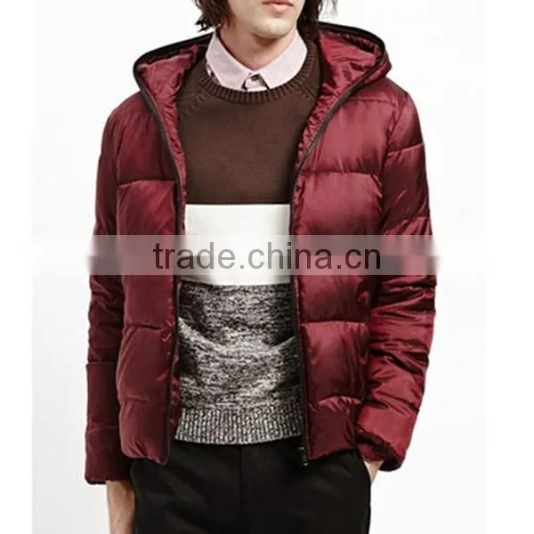 2015 Wholesale Man's Outdoor Thin Padded Jacket With Hoodie photo-2
