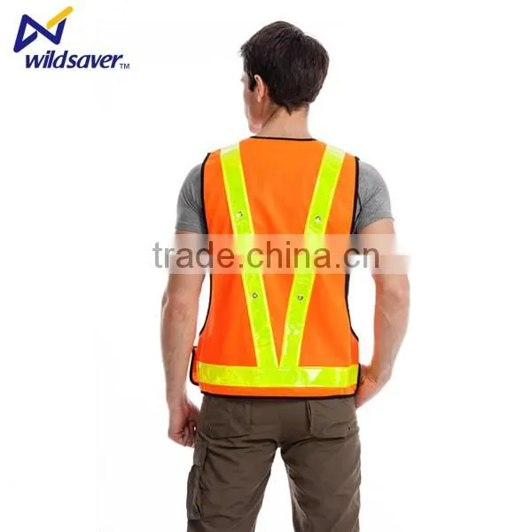 Hi Vis LED Warning Reflective Wholesale Safety Work Vest photo-6