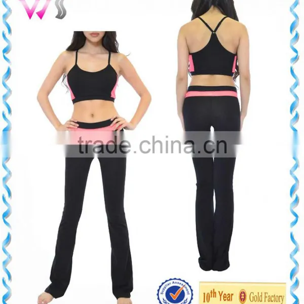 Girls Black Yoga Suit Exercise/ Girls Wholesale Boutique Clothing photo-5