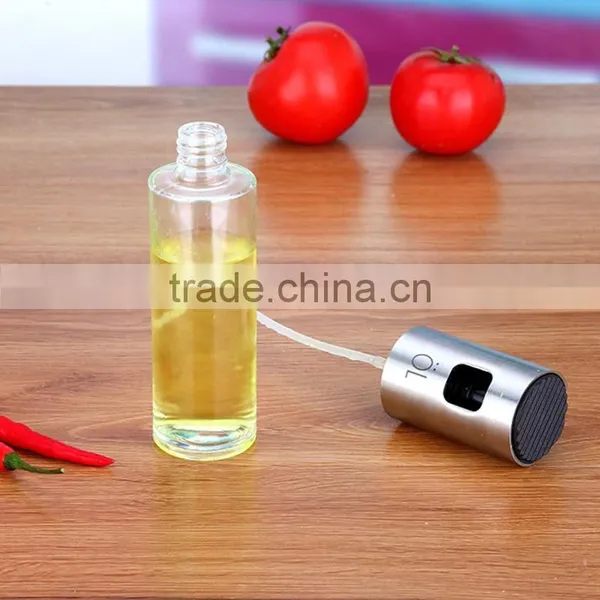 Hot Sale 100ml Oil Bottle, Stainless Steel and Glass Olive Oil Mist Spray Bottle photo-6