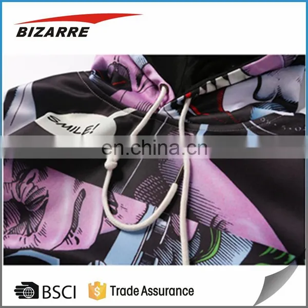 OEM Custom Printed Breathable Oversized Dry Fit Hoodies With Cotton photo-6
