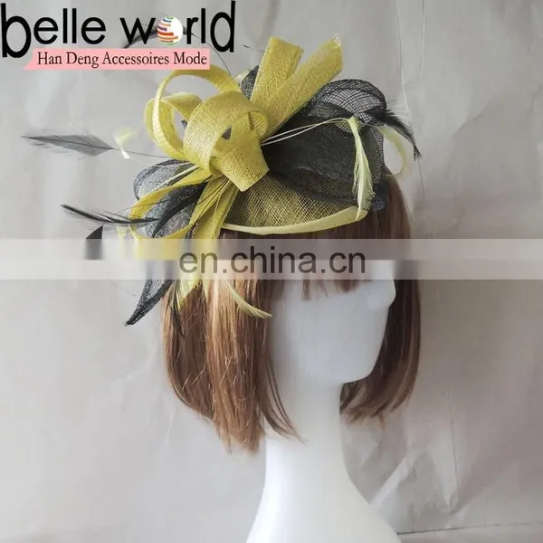 2014 Sinamay Fascinator White Hat Headband Bridal Church Derby Cocktail photo-5
