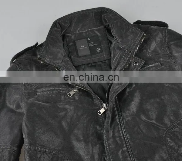 Classic Wearable Handsome Mens Pakistan Leather Jacket photo-4