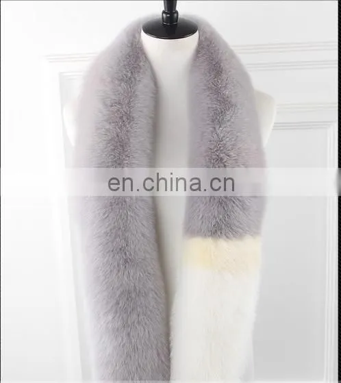 New Fashion Fox Fur Stole Genuine Fox Fur Shawl Fur Cape For Girl photo-3
