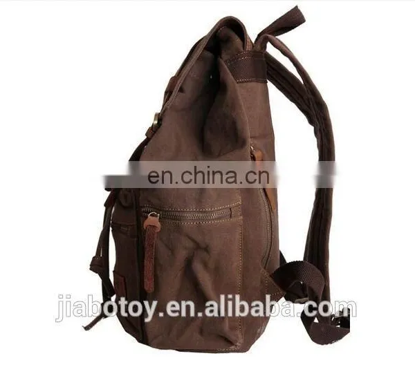 School Bag 2015 Hot New Design Style Factory Price Vintage Canvas Backpack Rucksack School Bag Satchel Hiking Shoulder Bag photo-4