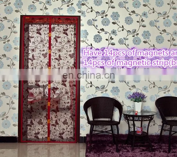 Hot Sell 2016 Promotional Fashionable Magnetic Screen Door for Mosquito Netting and Home Decoration photo-2