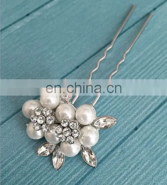 Wedding Headpiece Rhinestone U Shaped Hair Pins photo-2
