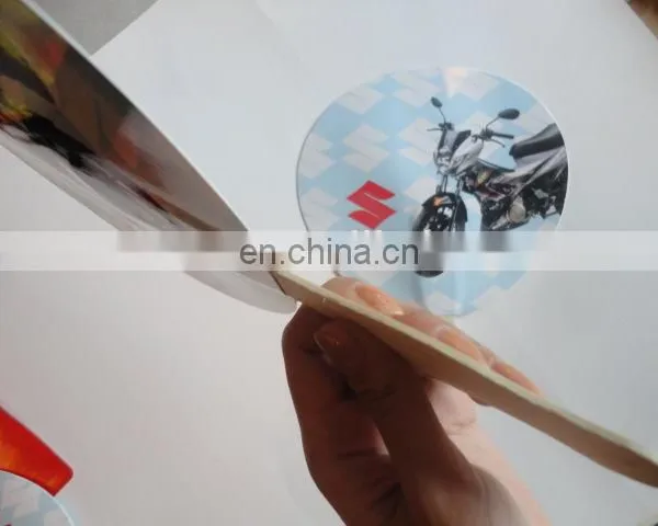 Cmyk Offset Two Both Side Printing Diy Paper Hand Fan photo-6