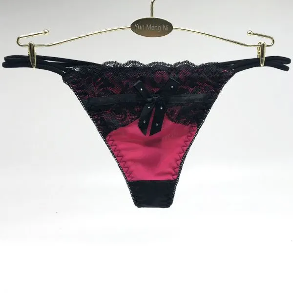 Yun Meng Ni Sexy Underwear Hot Sale Grils G-String Elasticity Nylon Thongs For Women photo-5