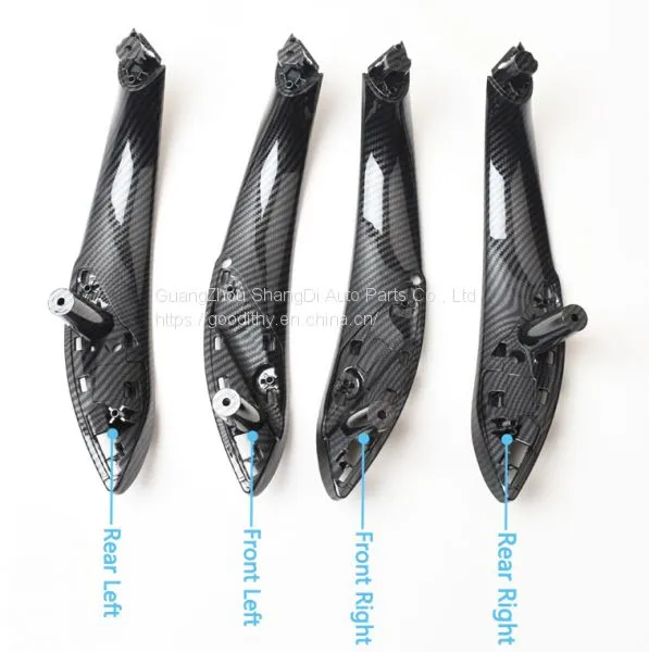 Interior Door Carbon Fiber Pull Handle Inside Trim For BMW 3 4 Series F30 F31 F32 F33 F34 F35 F36 F80 F82 F83 2013-2018