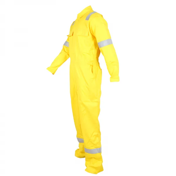 Men's 100% Cotton Flame Retardant Coverall With Reflective Strip photo-3