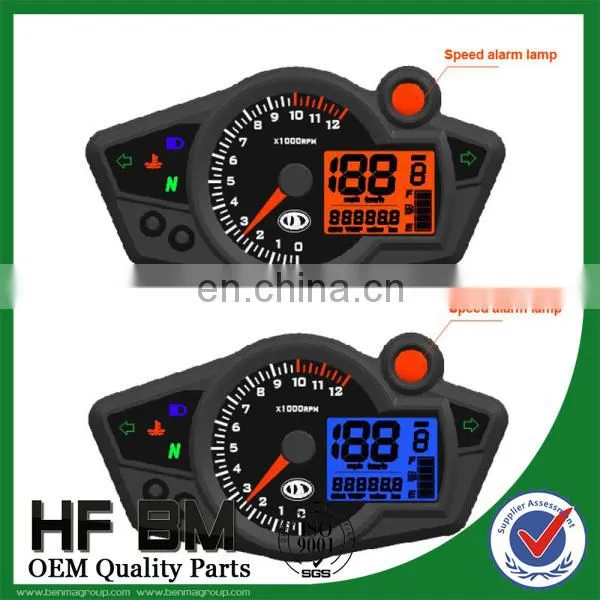 Electronic Motorcycle RX1N Speedometer, Two Color Backlight LCD Meter, Motorcycle Digital Meter, RX1N Speedometer