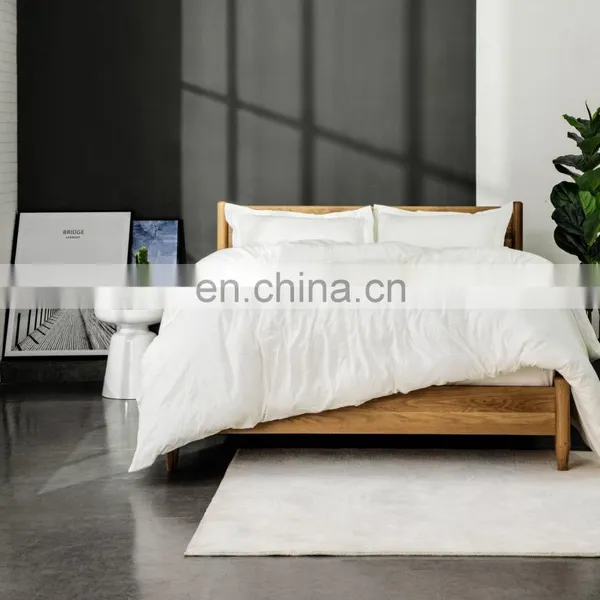Durable Eco-friendly Washed Microfiber Duvet Cover Set With Zipper photo-2