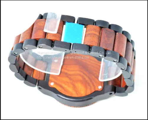 Wholesale Ebony Wooden Watch Wood Dial Quartz Brand Watches Christmas Gift photo-5