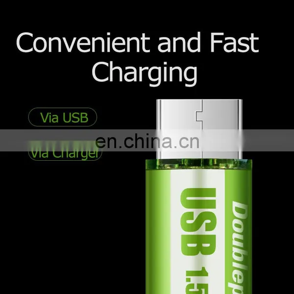 Quick Charge 1.2 Hours 1.5V AA Size 1800mWh Lithium USB Rechargeable Batteries With Magnetic for Toys photo-5