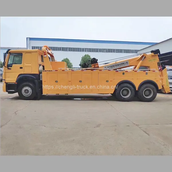 Howo 6x4 Wrecker Truck 20ton 25ton Heavy Duty Tow and Lift Truck Wrecker photo-2