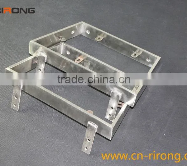 A886 Stainless Steel Offcie Chair Armerest With Wood Pad photo-5