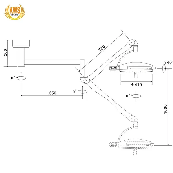 108W LED Plastic Surgery Veterinary Medical Oral Implants Ceiling Shadowless Operation Light Lamp photo-3
