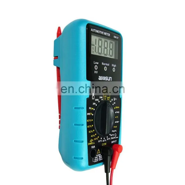 Allosun EM127 Automotive Multimeter Engine RPM Measurer Ignition System DC Volt Temp Frequency Diode Diagnosis Tester Tool photo-3