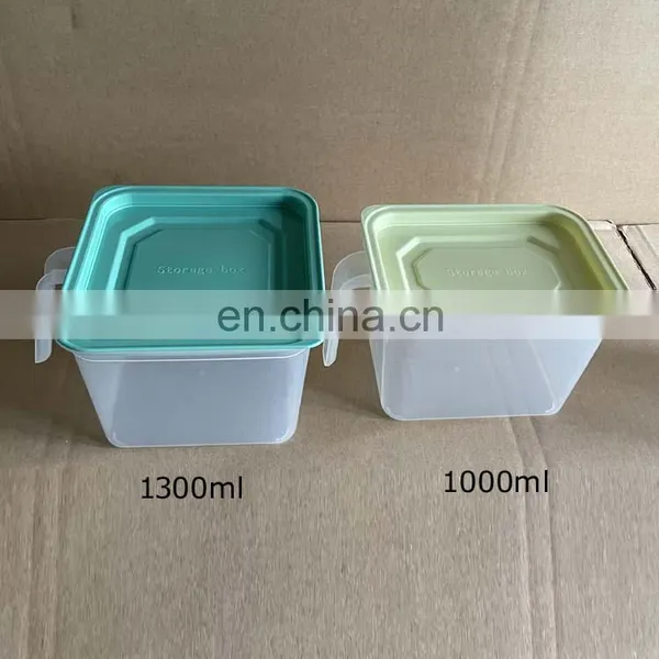Fruit Vegetable Storage Fridge Storage Box Stackable Fridge Organizer Set With Handle And Lid photo-5