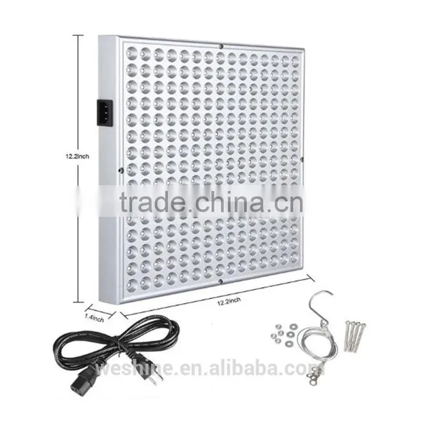 Cheap Square 45W 225 LEDs Solar Grow Panel Greenhouse Hydroponic Perennial Garden Flowers Medical Plant Par Light photo-4