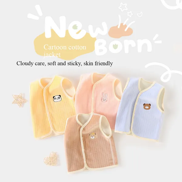 Baby vest outer wear newborn clothes waistcoat children's sleeveless jacket a sleeveless garment kids underwaist