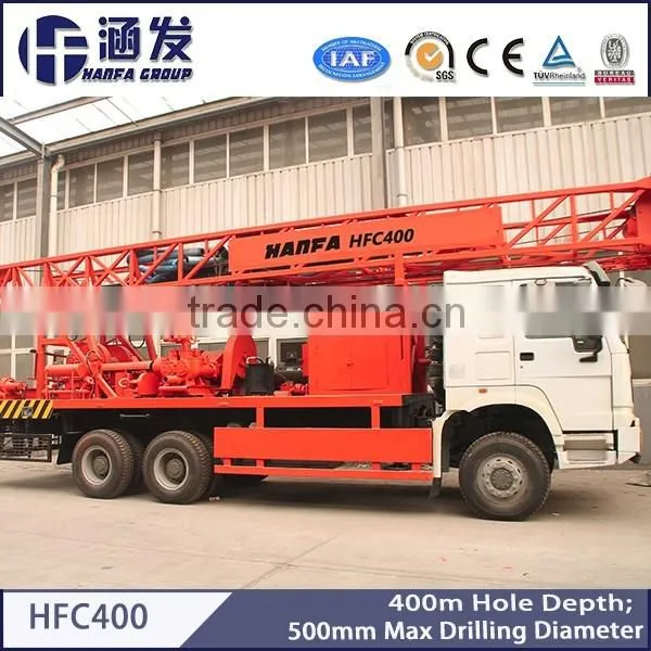 400 Meters Depth Water Drilling Rig Installed on Truck Price