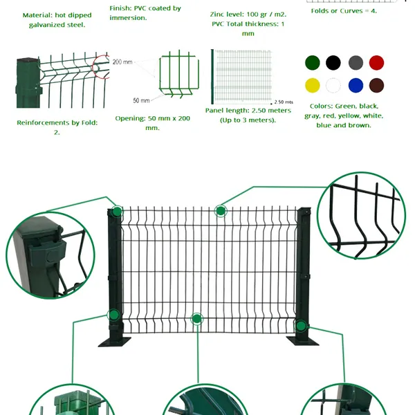 Metal 3D Fence Panels/Galvanized Steel Fencing Panels for Garden/Welded Curved Fencing photo-3