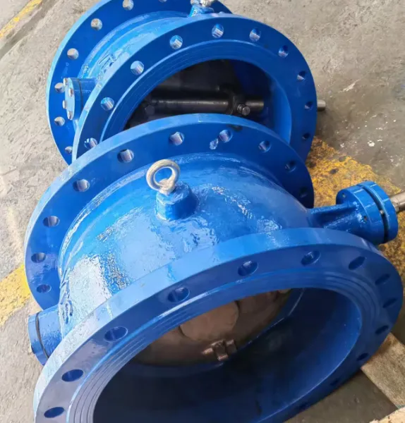 8'' PN16 Heavy Counterweight Tilting Disc Hydraulic Slowly Closed Check Valve Pump Outlet photo-5