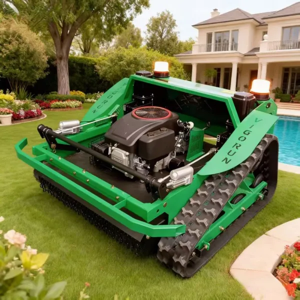 China Manufacturer Factory Green Color VTLM800 800mm Telecontrol Rubber Track Grass Cutter Machine