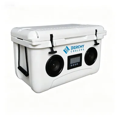 45qt Rotomolded Cooler Box With Bluetooth Speaker Waterproof Outdoor Camping Ice Chest Insulated Cooler photo-5