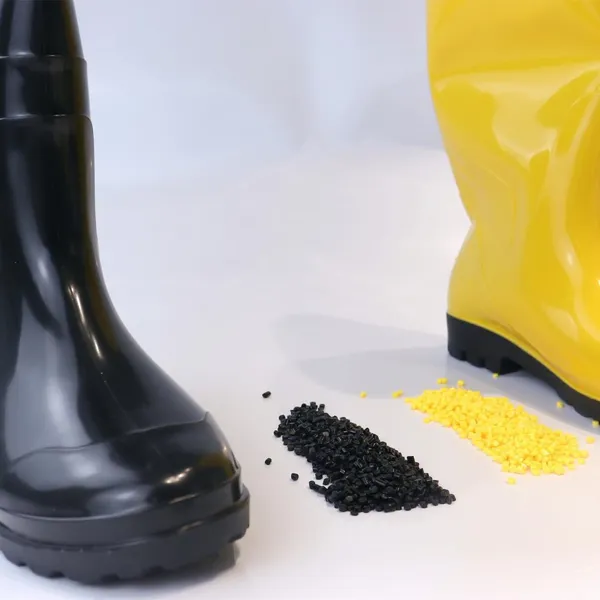 Soft Flexible PVC Compound Granules For Injection Molding Rain Boots Waterproof Footwear Raw Material