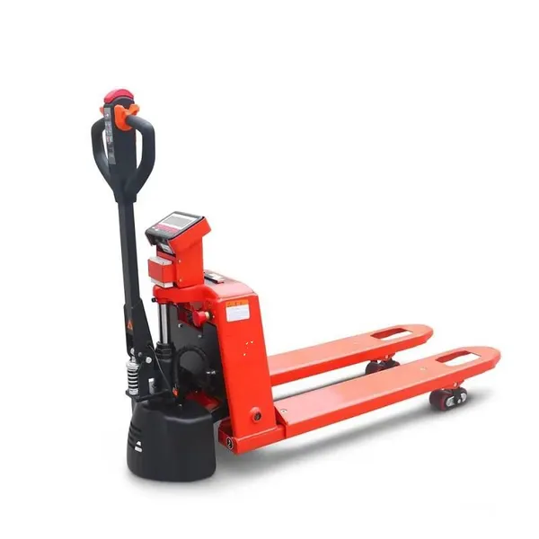 1.5Ton Electric Pallet Truck With Scale 2000kg Steel Pallet Jack Lithium Battery Powered Durable and Efficient