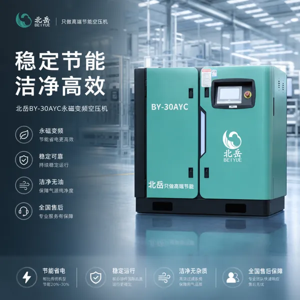 7bar 230CFM 75KW 100HP Heavy Duty Screw Air Compressor For Industrial