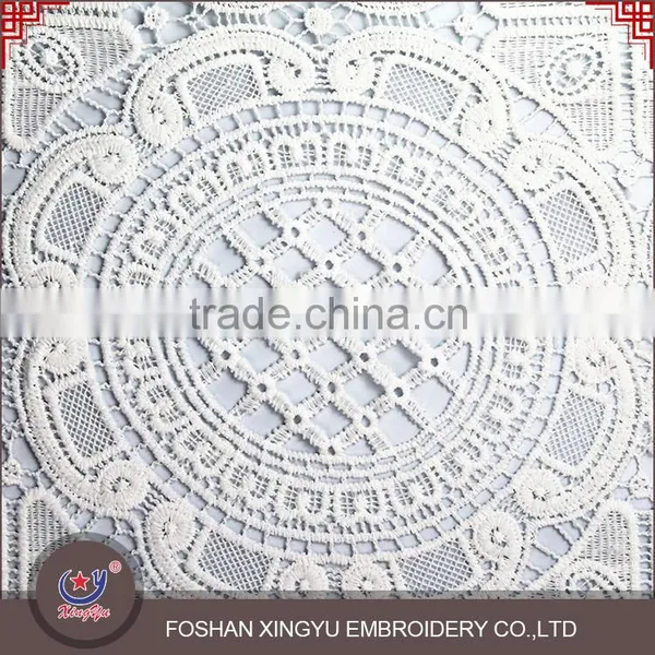 Unique and Fashional Style Micro Fiber Polyester Cheap Bridal Water Soluble Lace Fabric photo-2