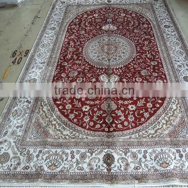 6X9ft Handmade Silk Persian Carpets and Cheap Cotton Rugs photo-6