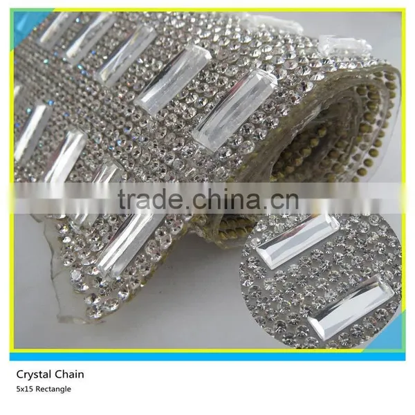 24*40 cm Rhinestone Mesh Sheet Heat Transfers 8*8 mm Aquamarine Square Crystal Trimming Sheet photo-5