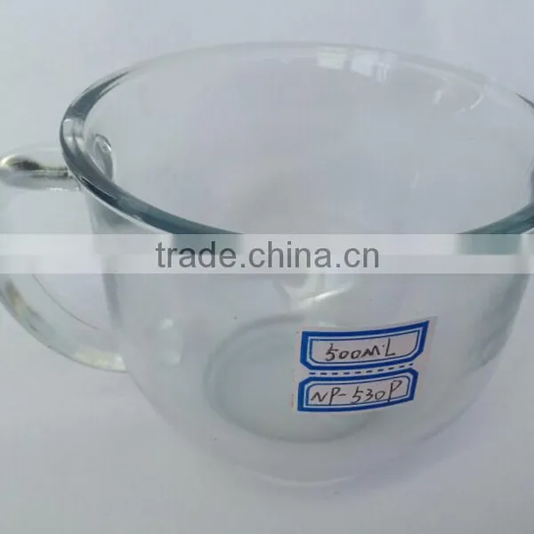 Xuzhou Factory Clear Glass Beer Mug 500ml